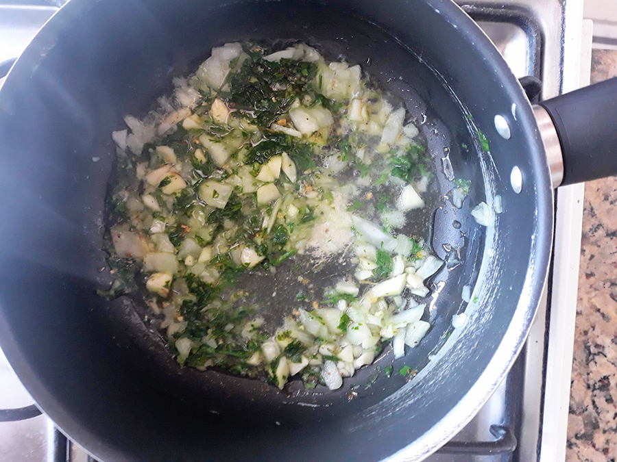 Uma coisa que me acalma: cozinhar