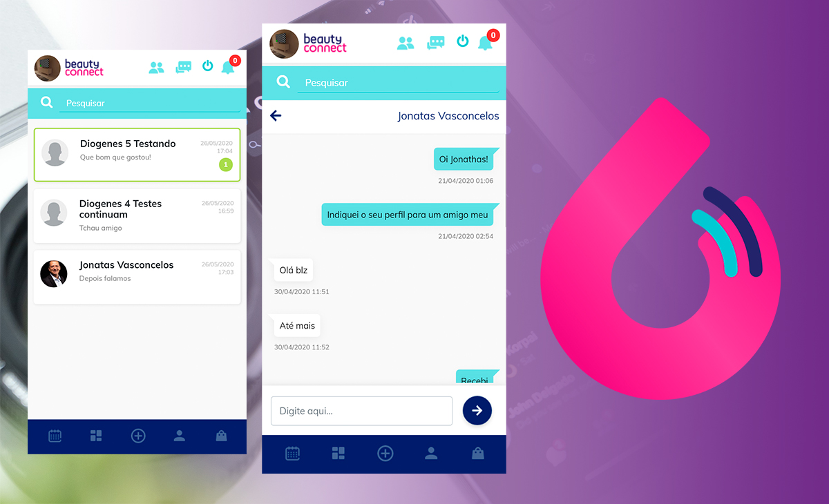 Desenvolvendo uma aplicação de chat: a funcionalidade de mensagens do aplicativo BeautyConnect